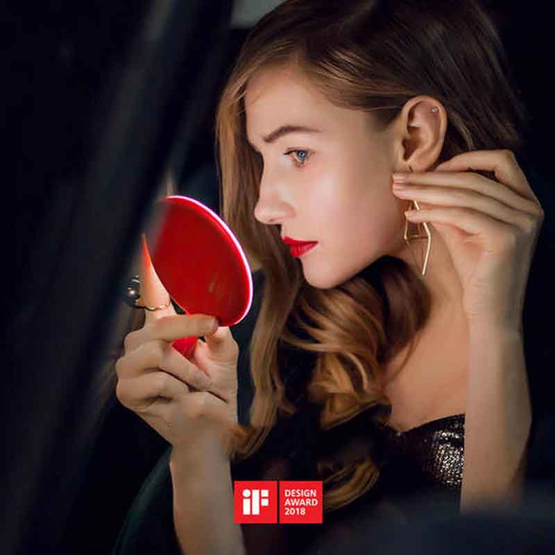 MINE MIRS Wireless charging LED Tactile Ecran Miroir De Maquillage Professionnel Vanity Miroir Avec LED Lights Health Reglable